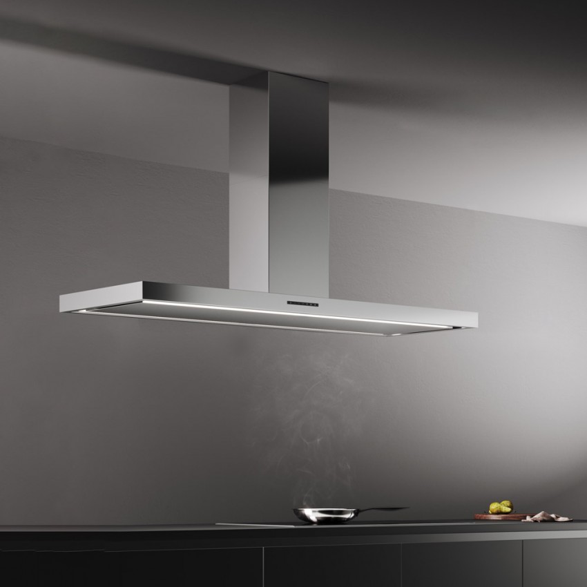 120cm Island Cooker Hood Stainless Steel